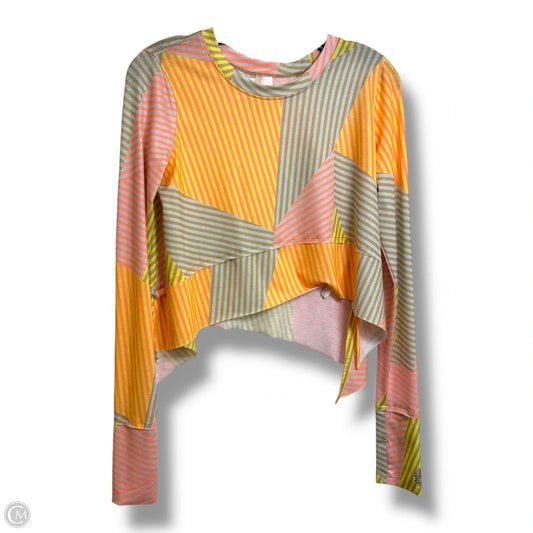 Athletic Top Long Sleeve Crewneck By Free People In Multi-colored, Size: Xs