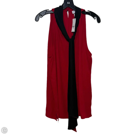 Top Sleeveless By New York And Co In Red, Size: L