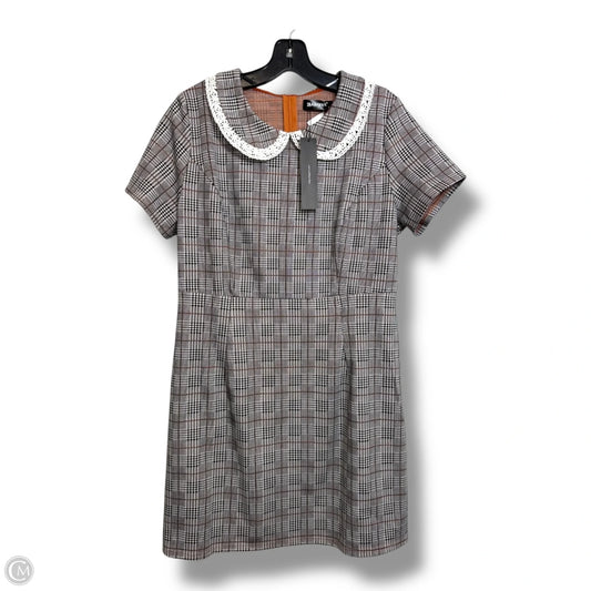 Dress Casual Short By Allegra K In Plaid Pattern, Size: L