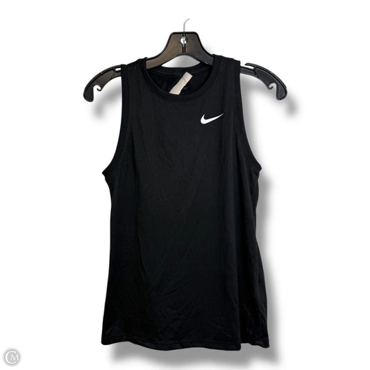 Athletic Tank Top By Nike In Black, Size: Xs