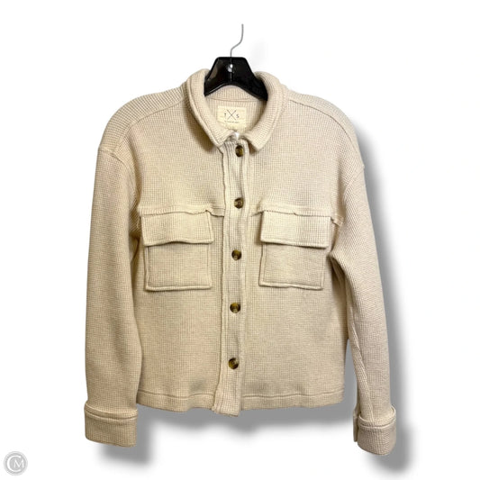 Top Long Sleeve By Thread And Supply In Cream, Size: S