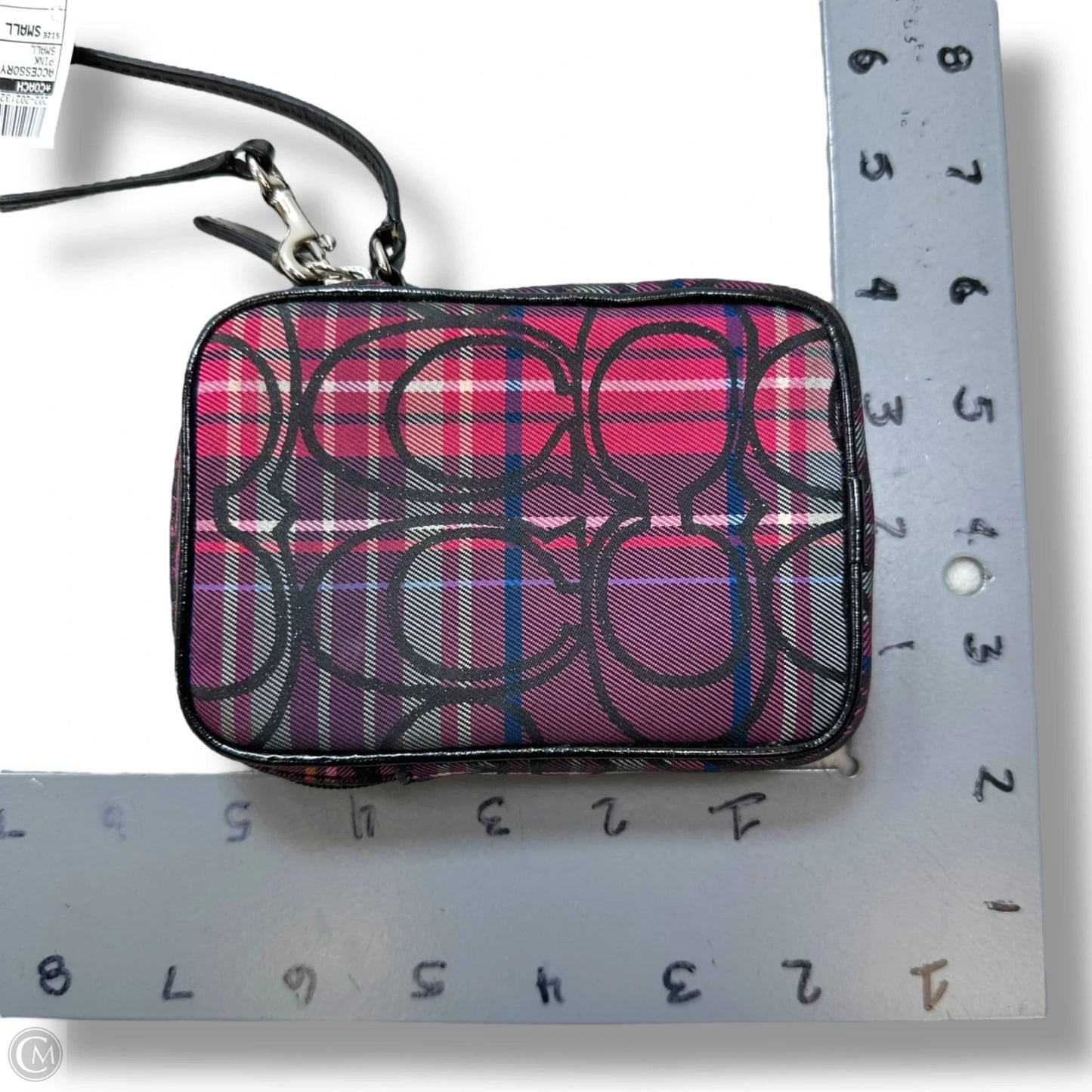 Coach Poppy Glam Tartan Plaid Coin Purse By Coach, Size: Small