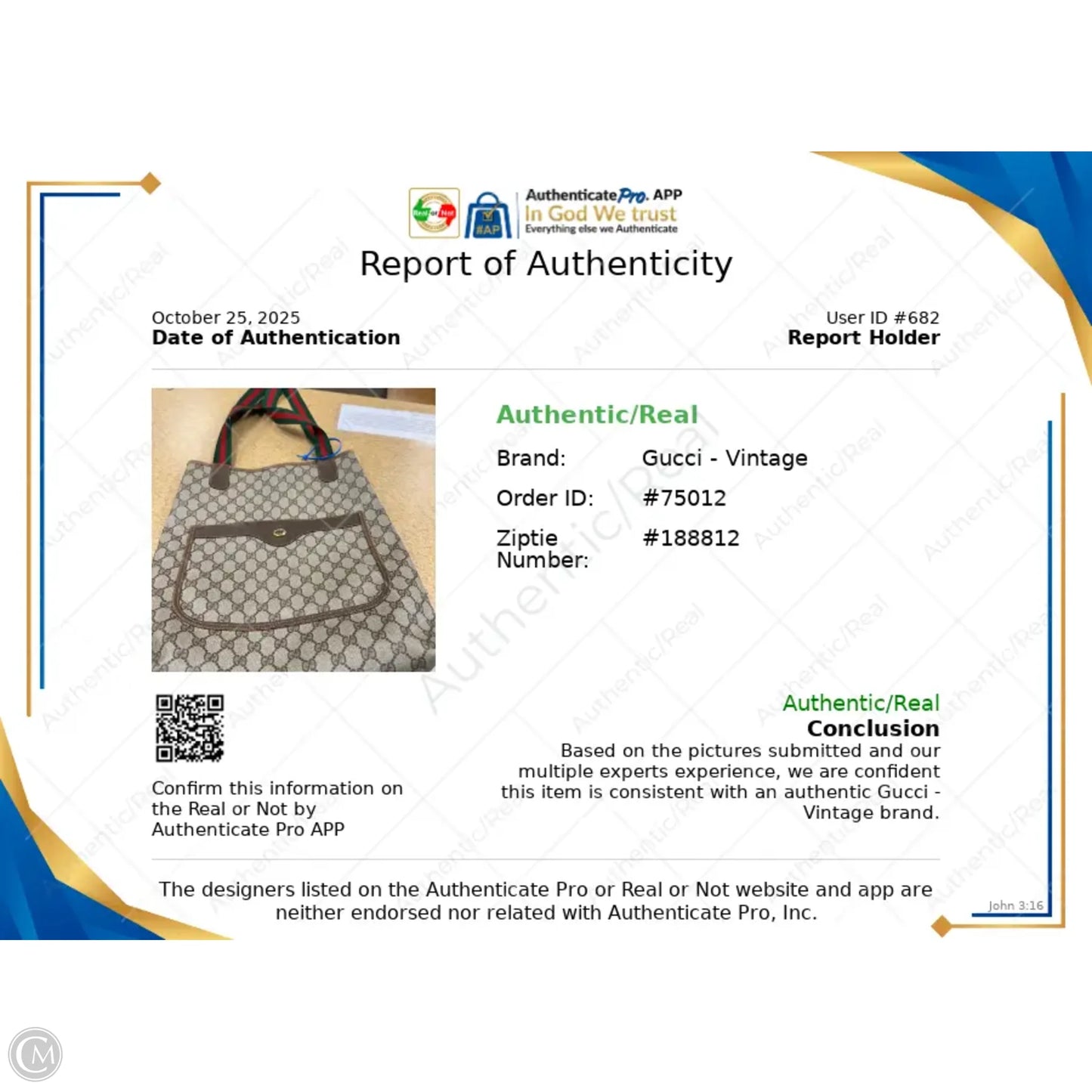 Handbag Luxury Designer By Gucci, Size: Medium