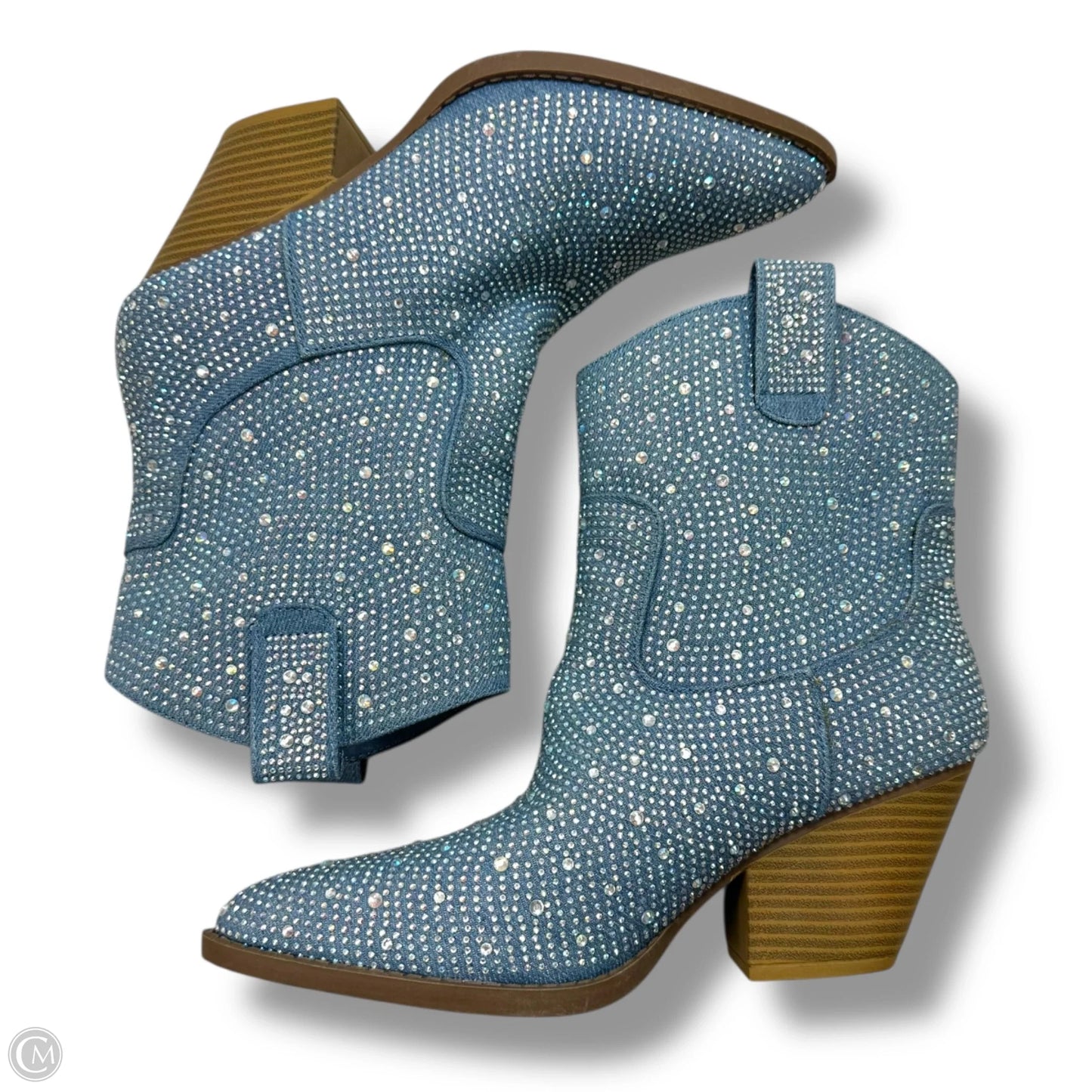 Boots Western By Forever In Blue, Size: 10