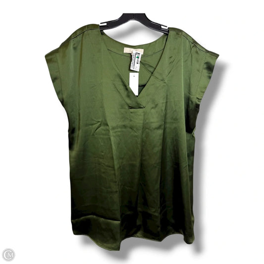 Top Sleeveless By Loft In Green, Size: Xl