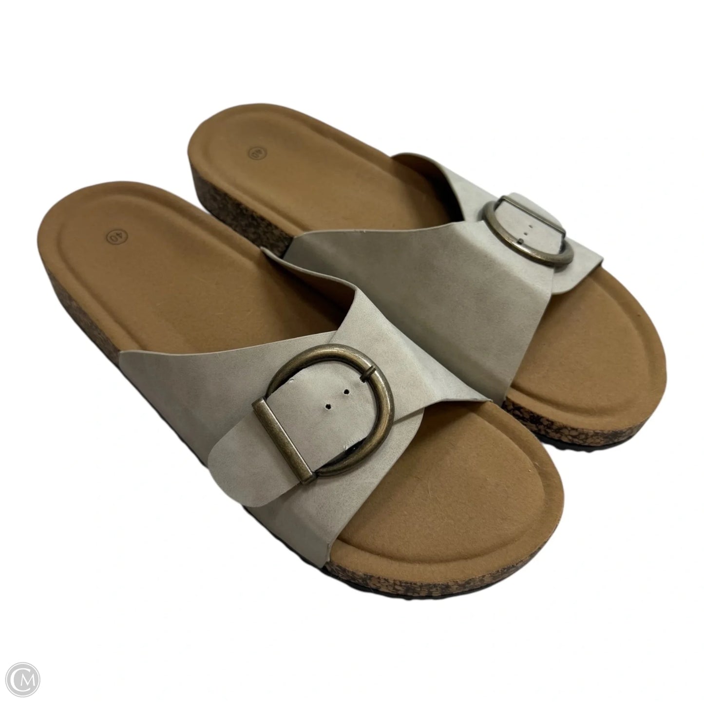 Sandals Flats By Clothes Mentor In Tan, Size: 8