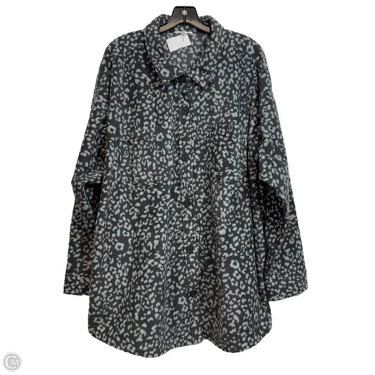 Top Long Sleeve By Maurices In Leopard Print, Size: 3x