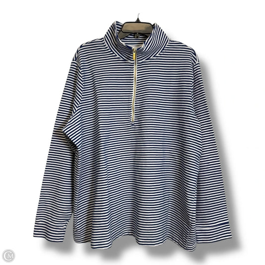 Top Long Sleeve By Croft And Barrow In Striped Pattern, Size: 2x