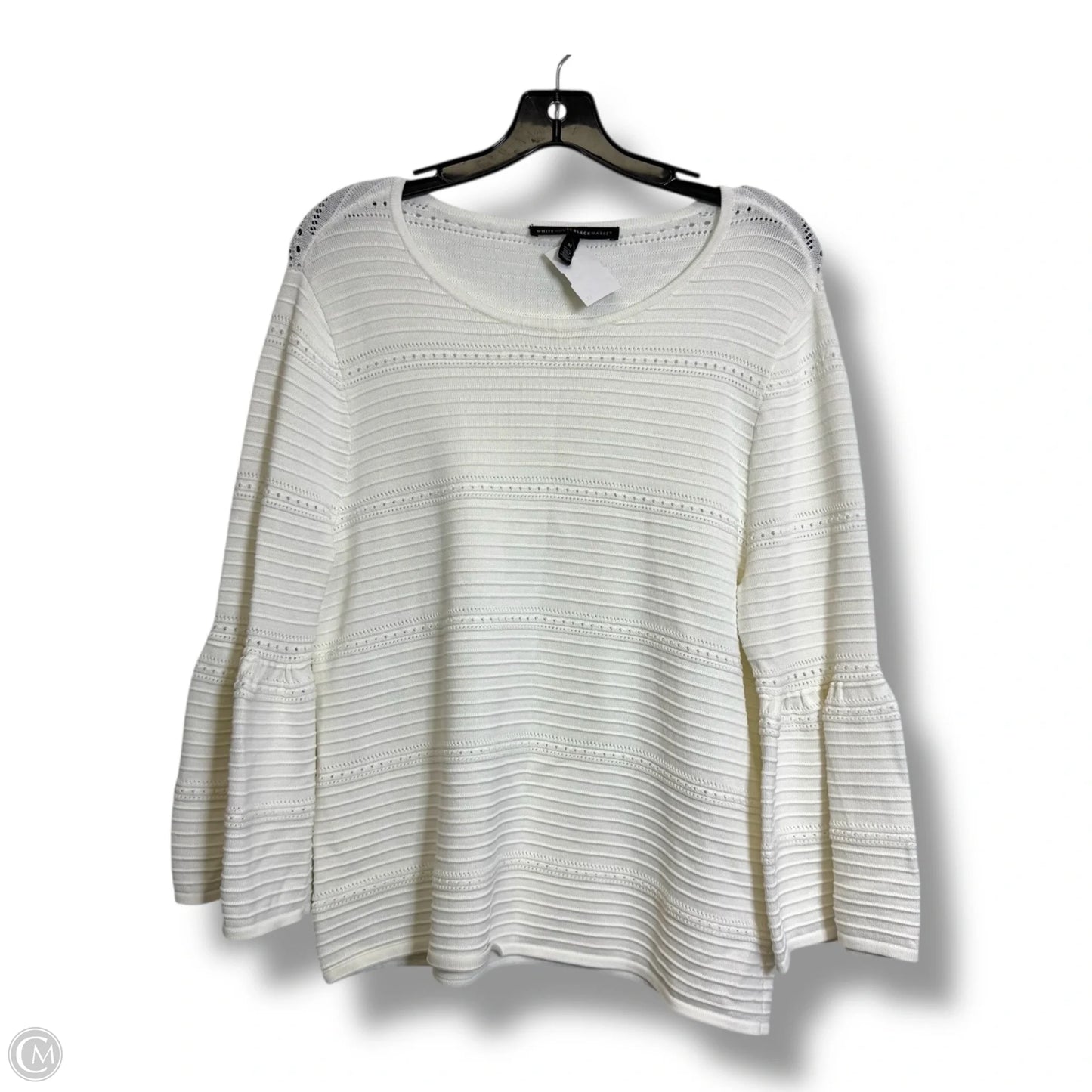 Top Long Sleeve By White House Black Market In White, Size: M