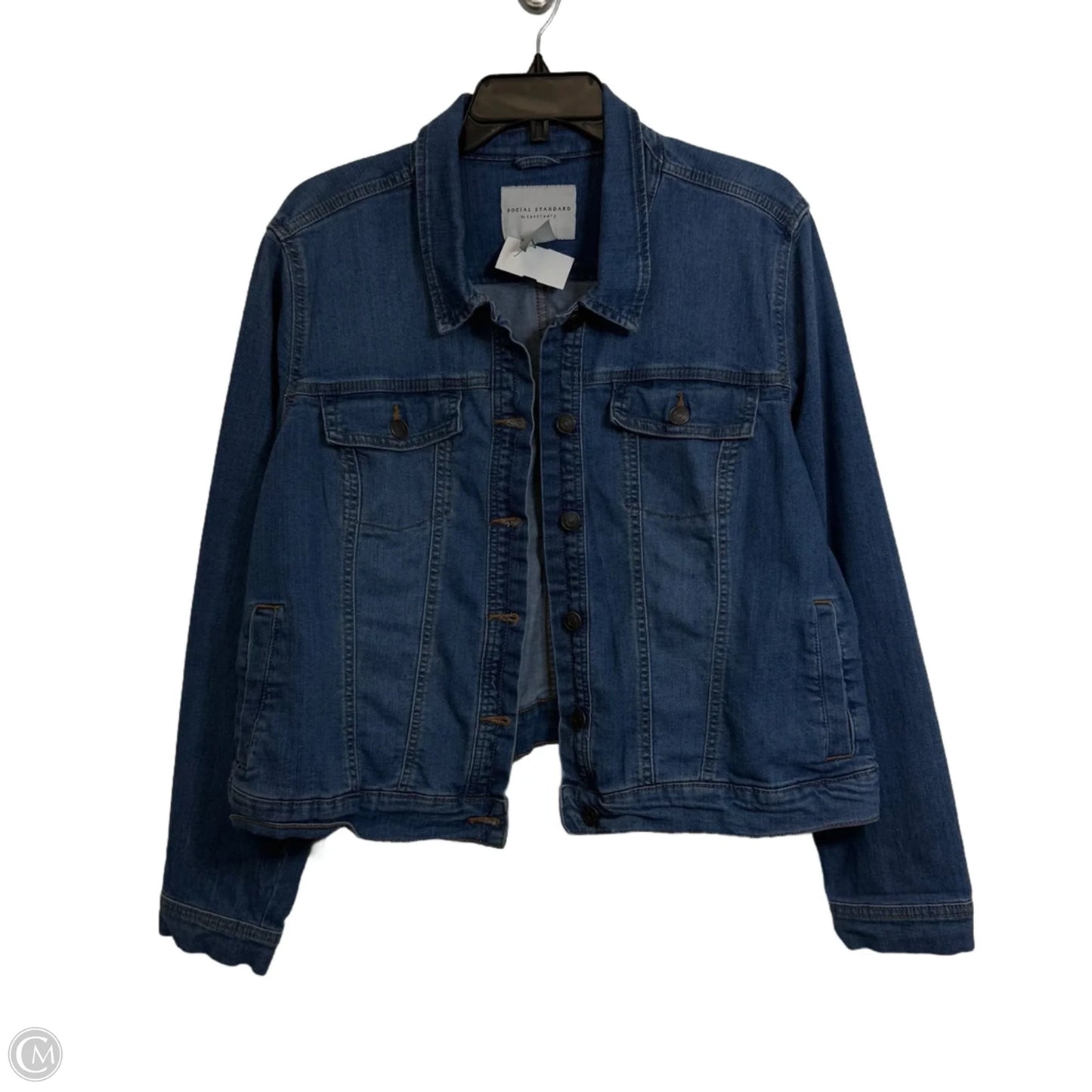 Jacket Denim By Sanctuary In Blue Denim, Size: Xl