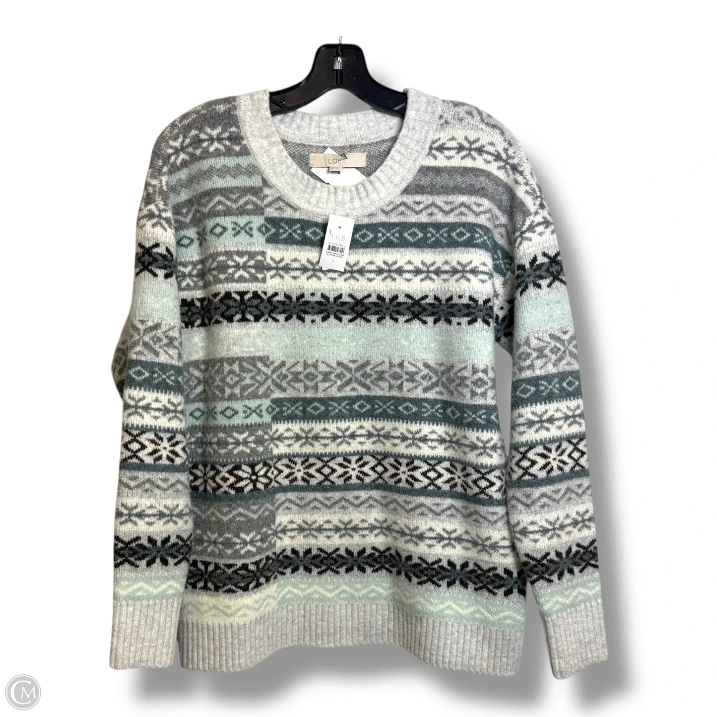 Sweater By Loft In Grey, Size: S