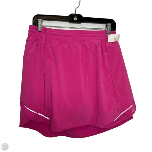 Athletic Skort By Lululemon In Pink, Size: 10