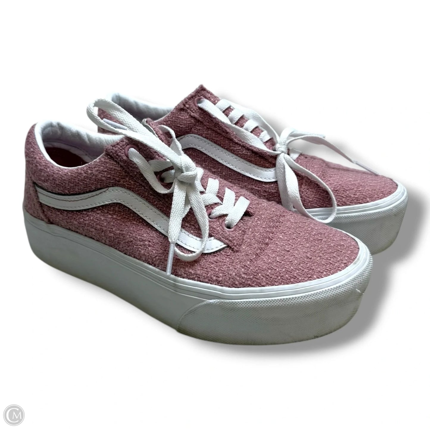 Shoes Sneakers By Vans In Pink, Size: 7.5