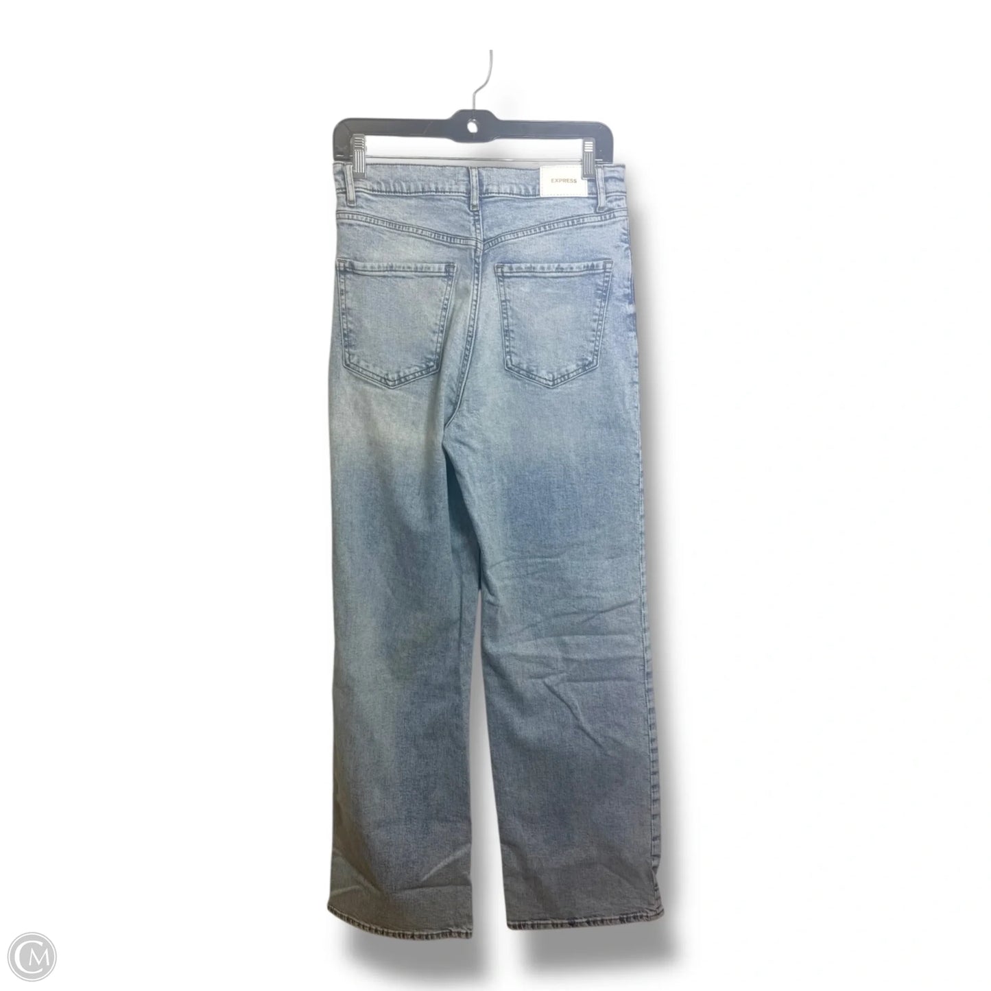 Jeans wide leg By Express In Blue Denim, Size: 6