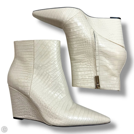Boots Ankle Heels By Vince Camuto In White, Size: 9.5