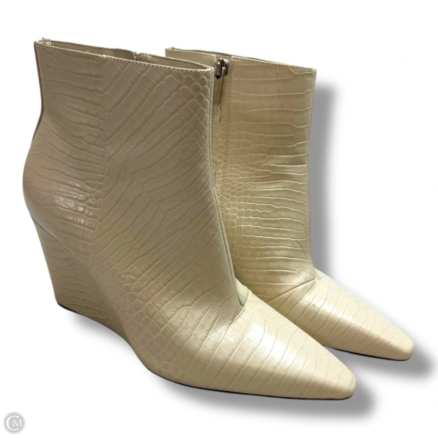 Boots Ankle Heels By Vince Camuto In White, Size: 9.5