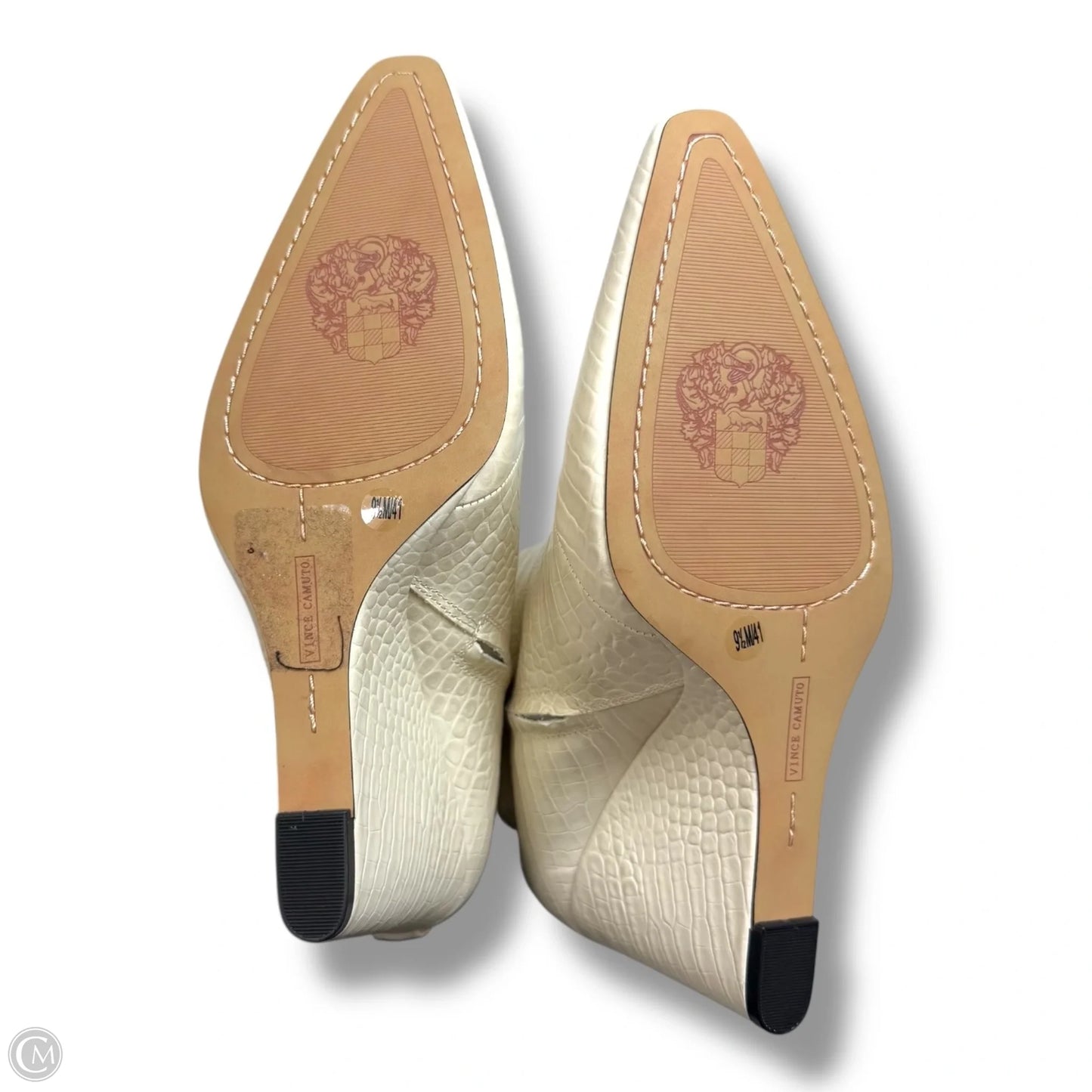 Boots Ankle Heels By Vince Camuto In White, Size: 9.5