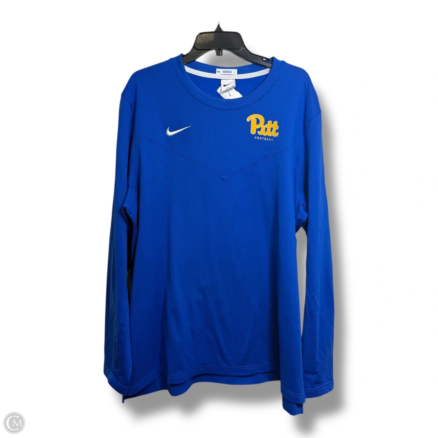 PITT Top Long Sleeve By Clothes Mentor In Blue & Gold, Size: Xxl