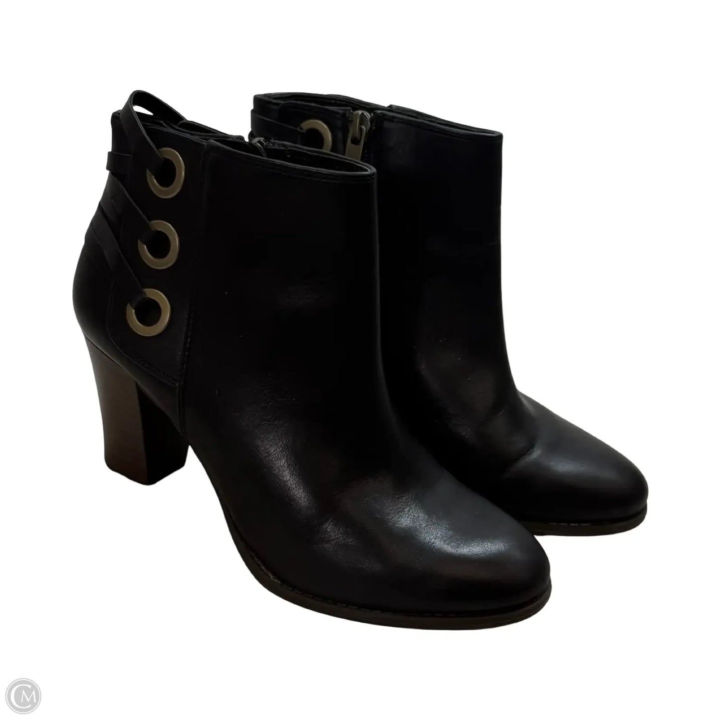 Boots Ankle Heels By Inc In Black, Size: 7.5