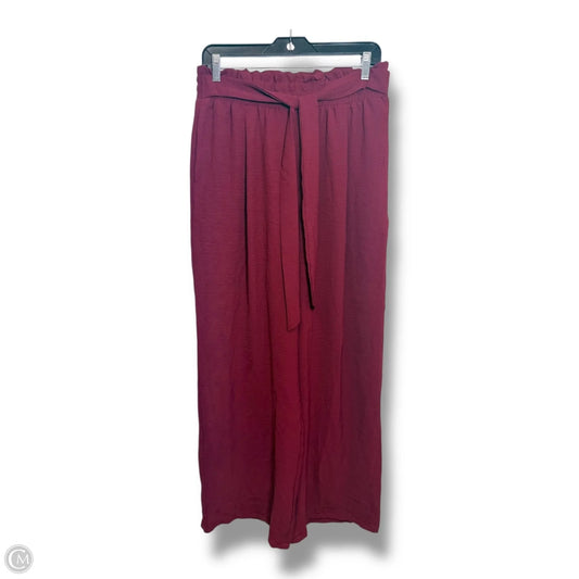 Pants Joggers By Clothes Mentor In Maroon, Size: L