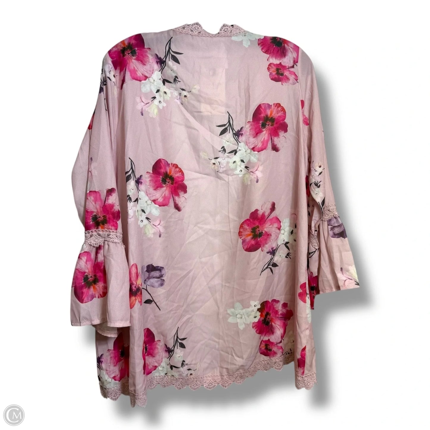 Kimono By Clothes Mentor In Floral Print, Size: M