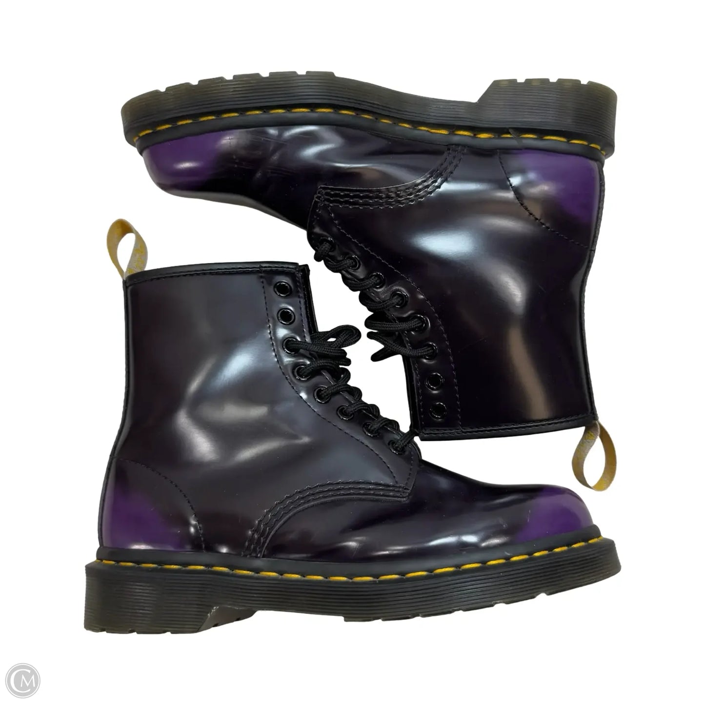 Boots Combat By Dr Martens In Purple, Size: 9