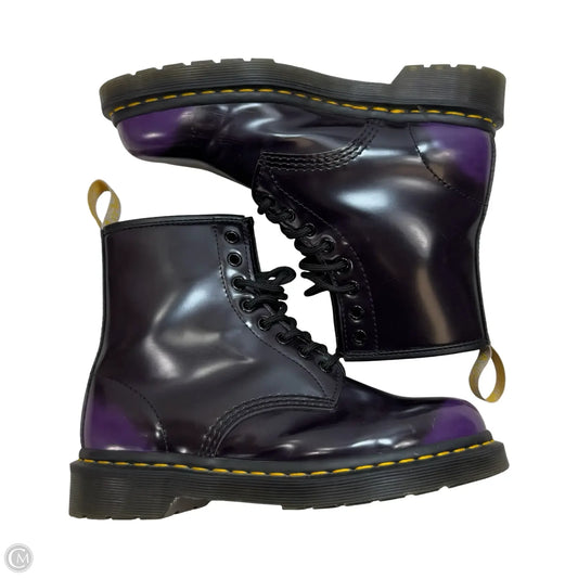 Boots Combat By Dr Martens In Purple, Size: 9