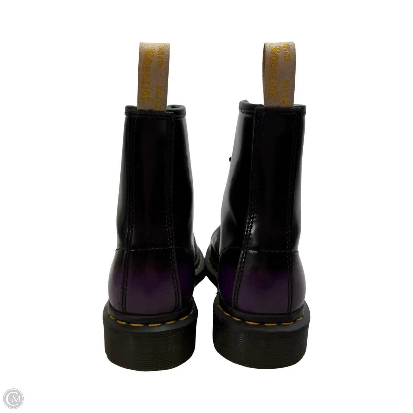 Boots Combat By Dr Martens In Purple, Size: 9