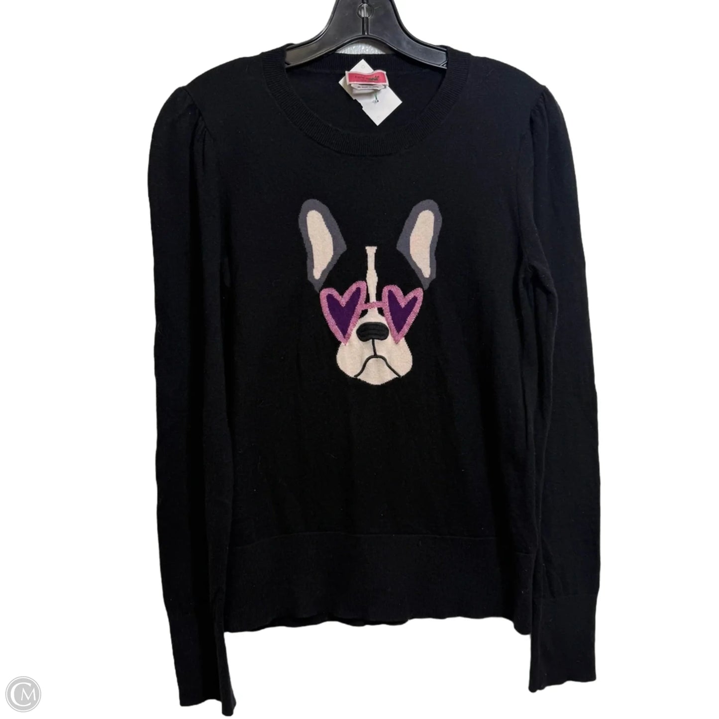 Sweater Cardigan Designer By Kate Spade In Black, Size: M