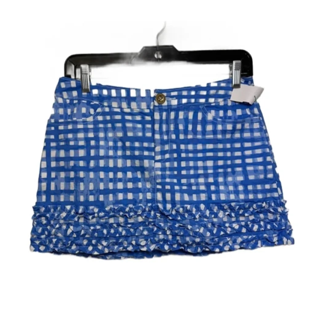 Skort Designer By Lilly Pulitzer In Checkered Pattern, Size: 0