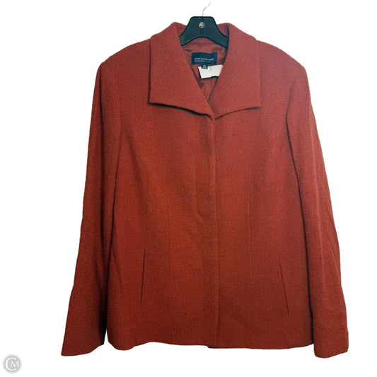 Coat Peacoat By Jones New York In Orange, Size: 18