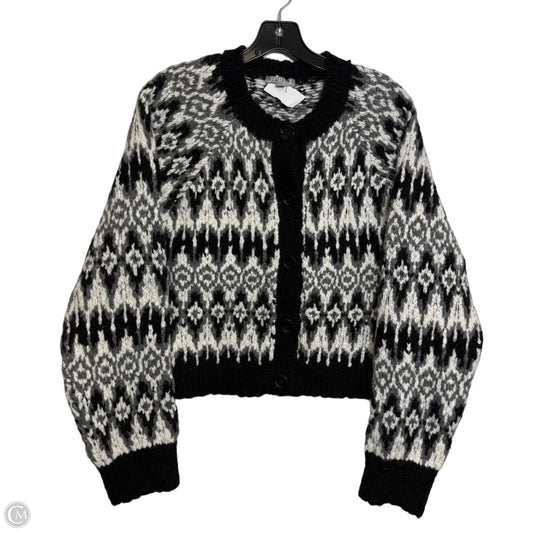 Cardigan By J. Crew In Black & White, Size: L