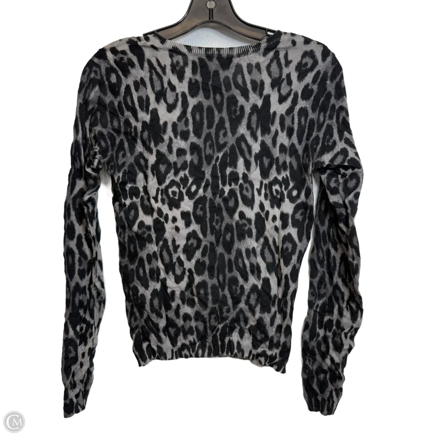 Cardigan By Clothes Mentor In Leopard Print, Size: S