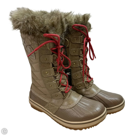 Boots Snow By Sorel In Tan, Size: 7