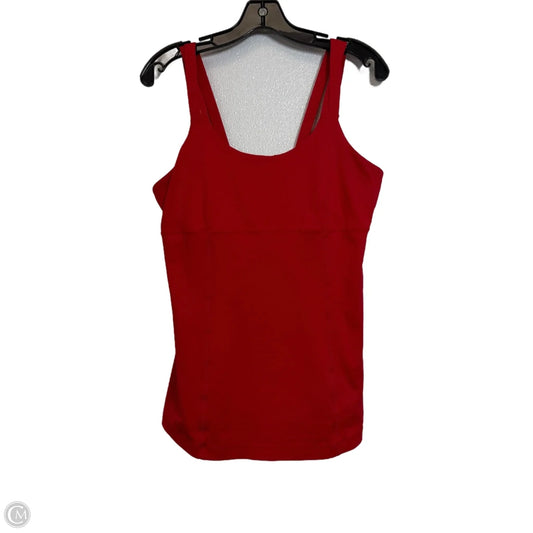 Athletic Tank Top By Lululemon In Red, Size: M