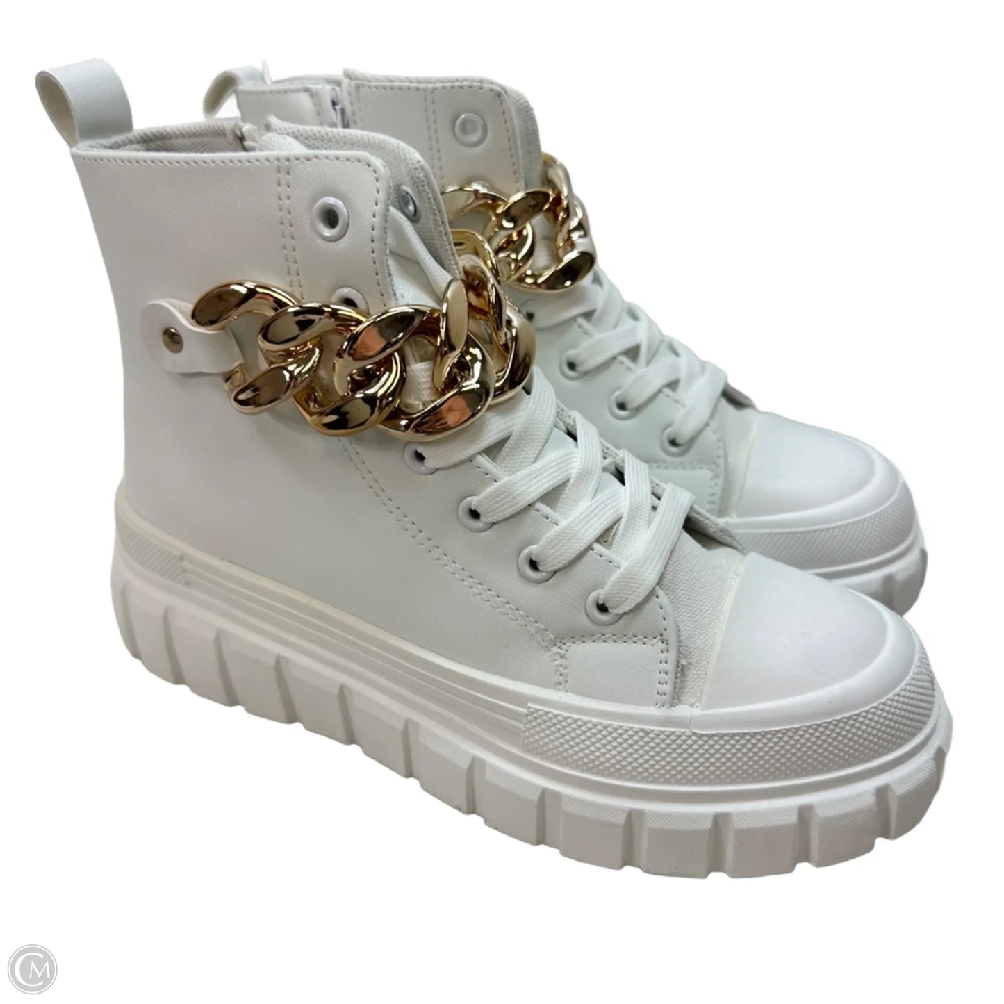 Boots Hiking By Olivia Miller In White, Size: 9