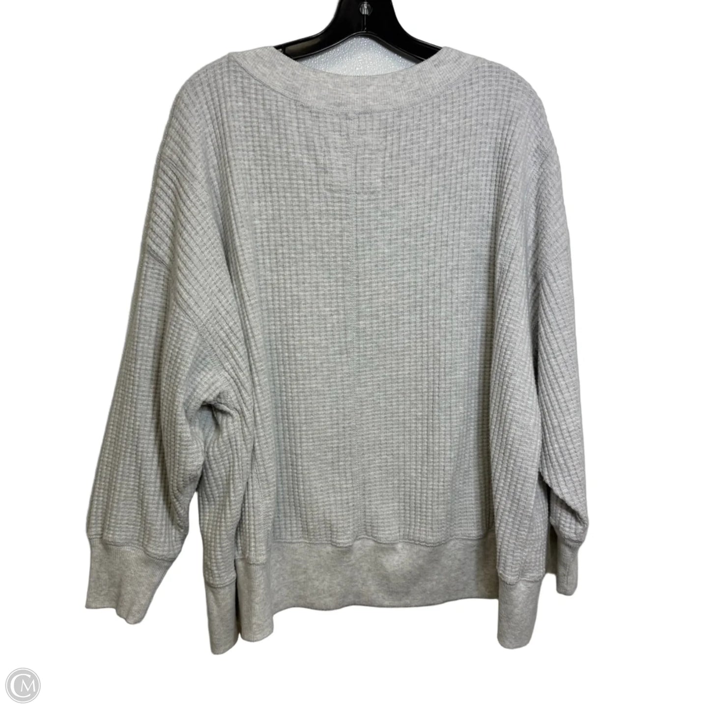 Top Long Sleeve By American Eagle In Grey, Size: M