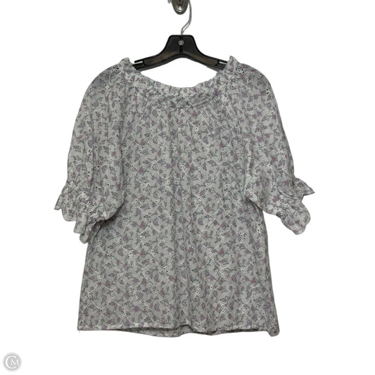 Top Short Sleeve Basic By Jennifer & Grace In Floral Print, Size: M