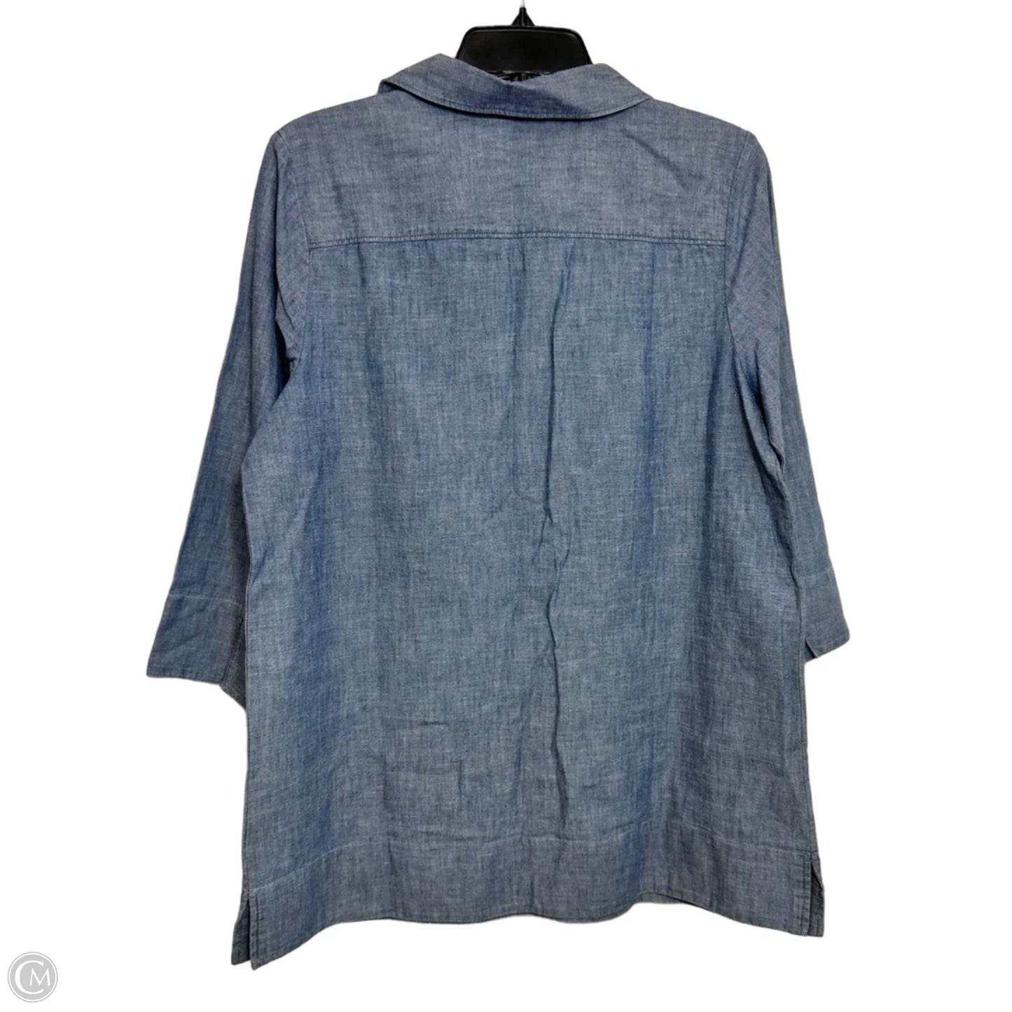 Top Long Sleeve By Lands End In Blue, Size: S