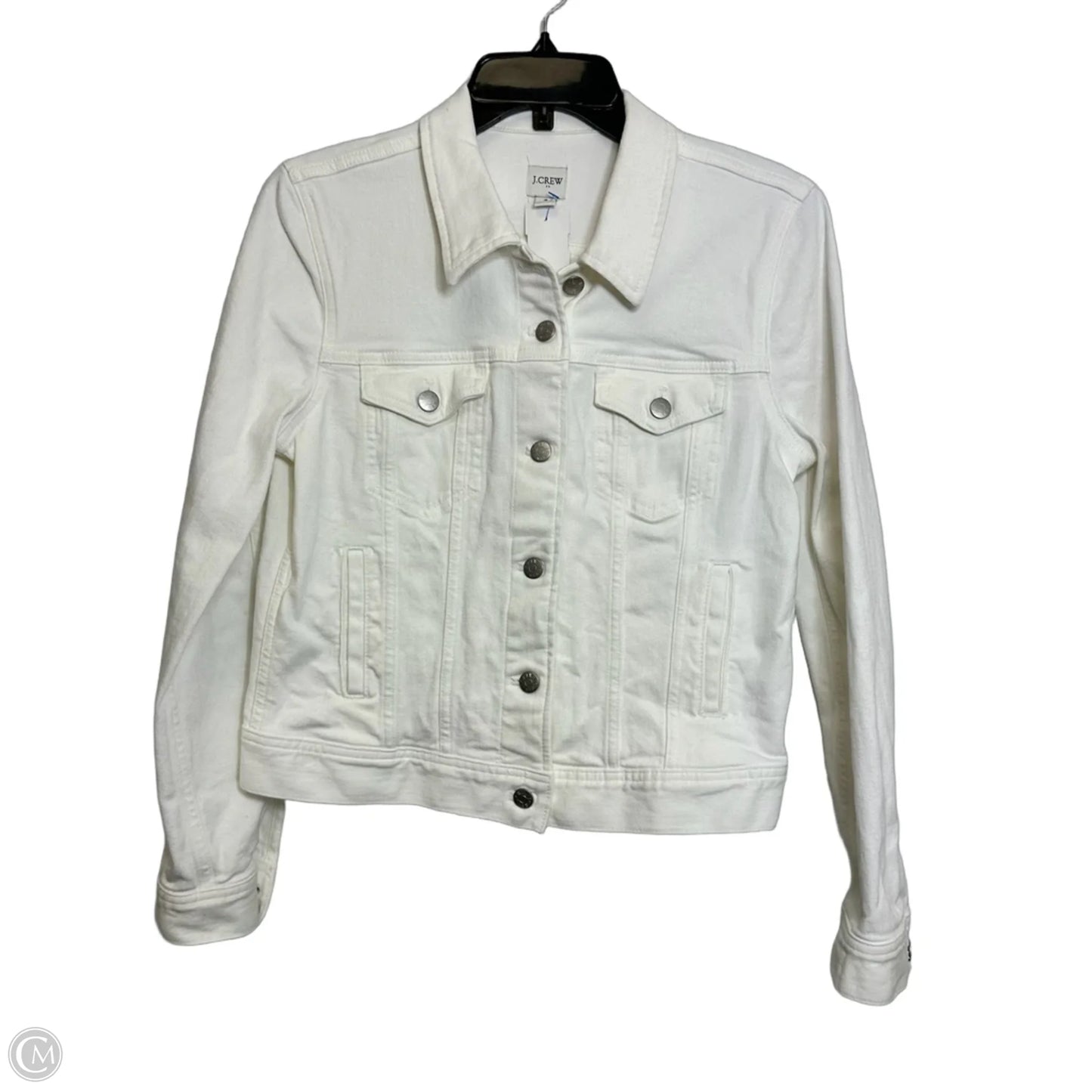 Jacket Denim By J. Crew In White, Size: S