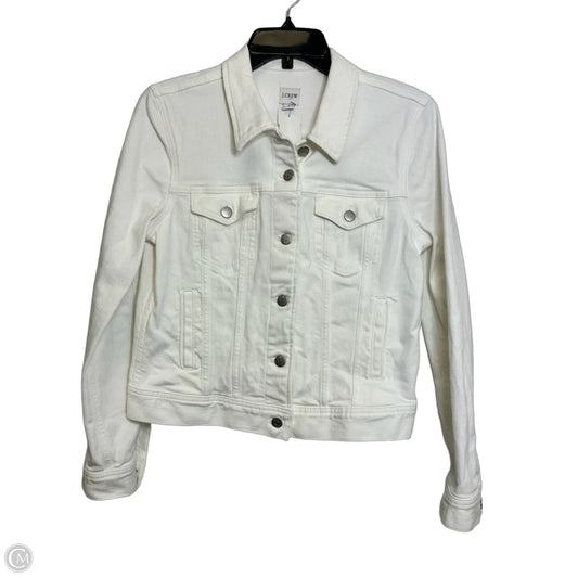 Jacket Denim By J. Crew In White, Size: S