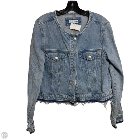 Jacket Denim By Loft In Blue Denim, Size: M