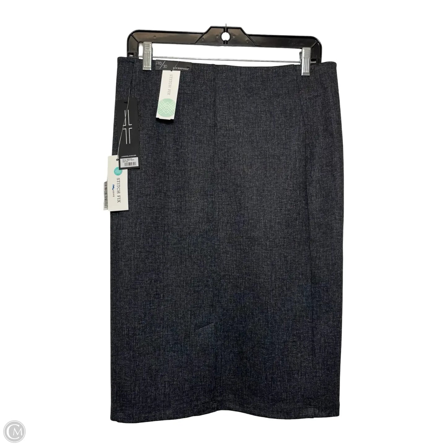 Skirt Midi By Liverpool In Grey, Size: 12