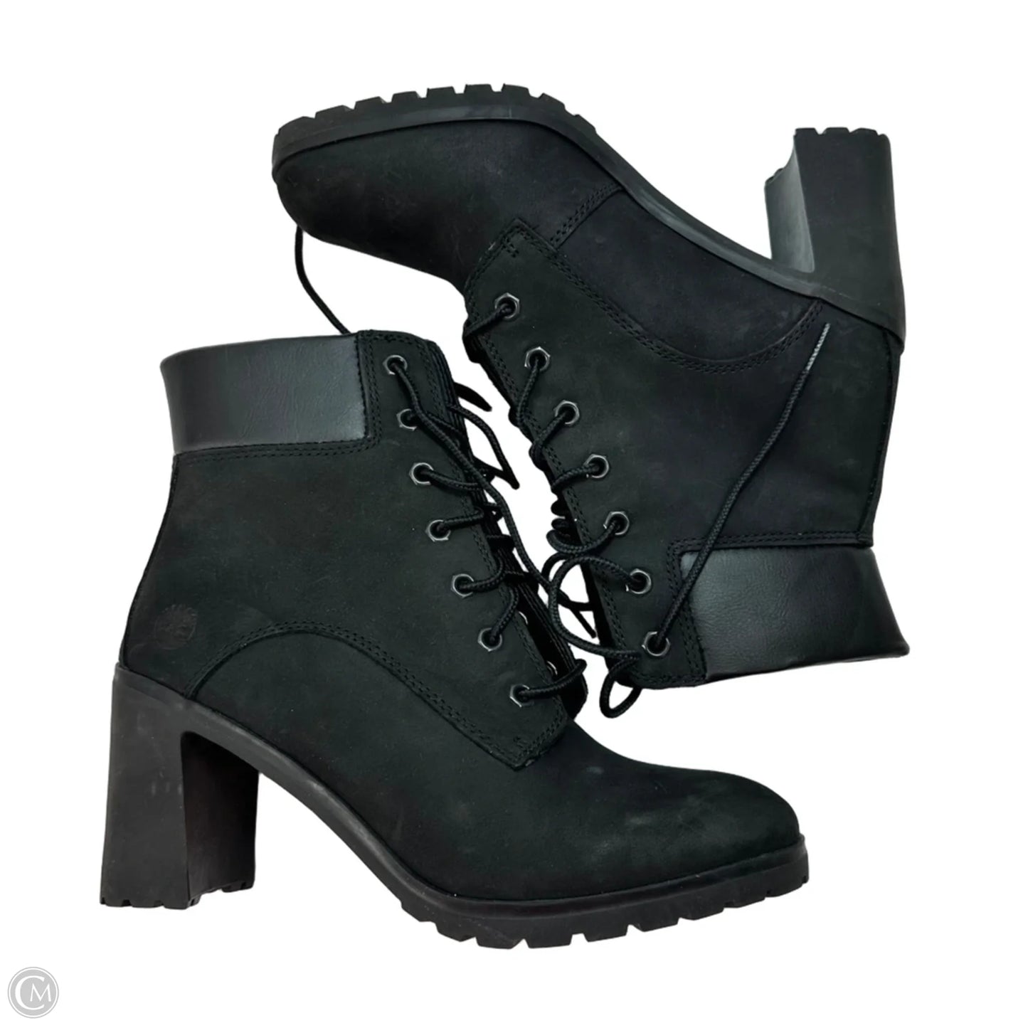 Boots Ankle Heels By Timberland In Black, Size: 8