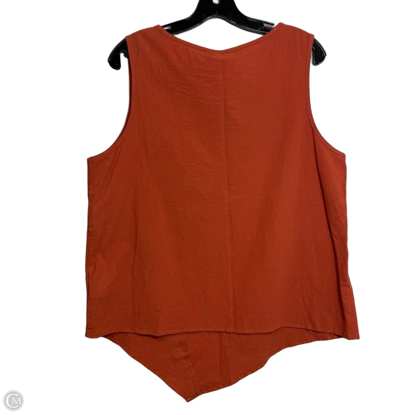 Top Sleeveless By Emery Rose In Orange, Size: Xl