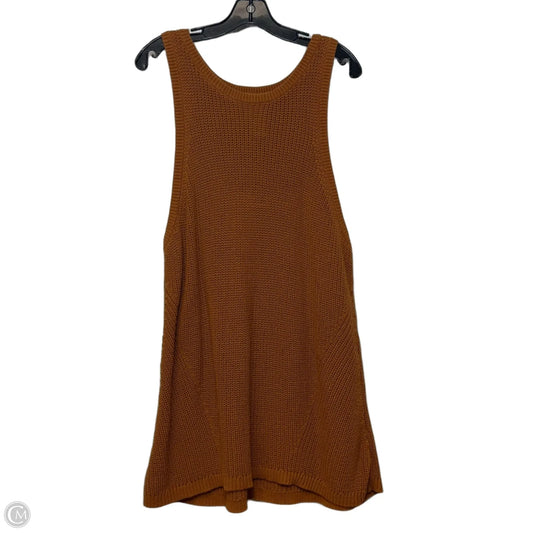 Top Sleeveless By Ava & Viv In Orange, Size: 3x