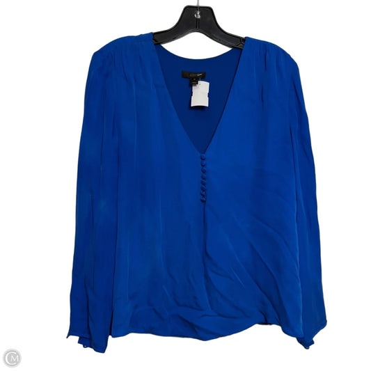 Top Long Sleeve By J. Crew In Blue, Size: 10