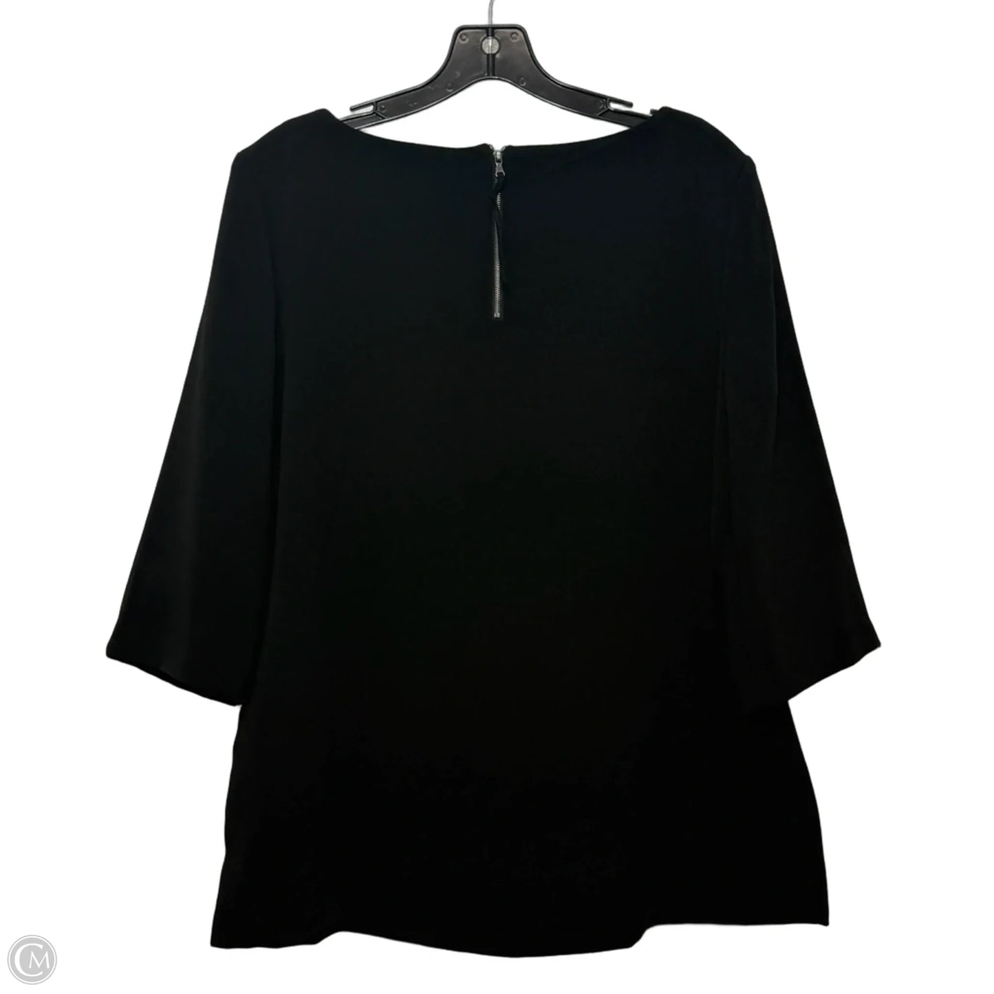 Top 3/4 Sleeve By Loft In Black, Size: Lp