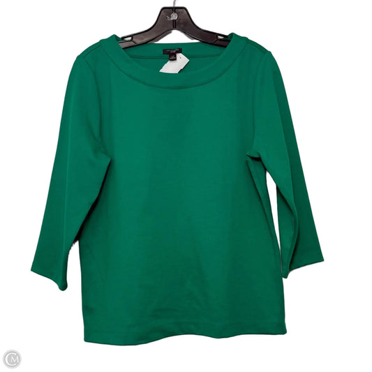 Top 3/4 Sleeve By Ann Taylor In Green, Size: Lp