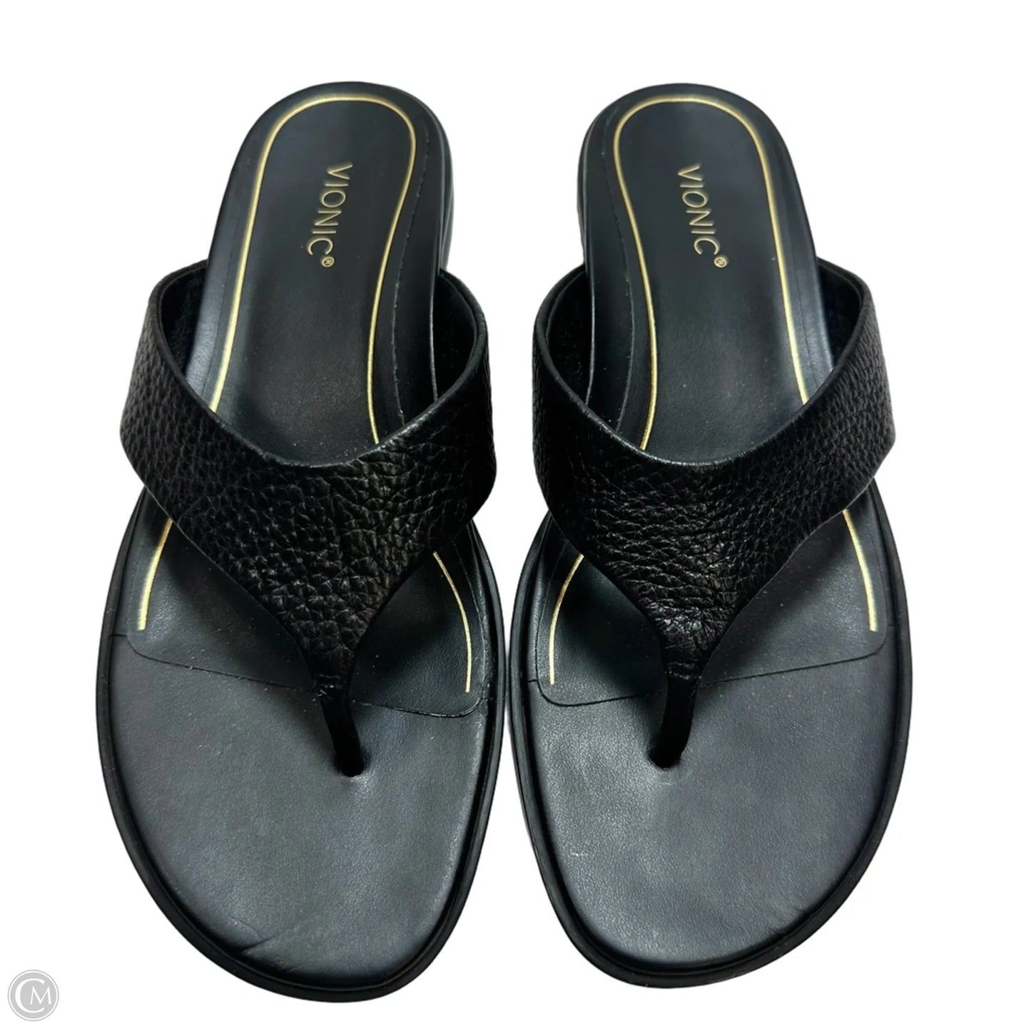 Sandals Flats By Vionic In Black, Size: 8.5
